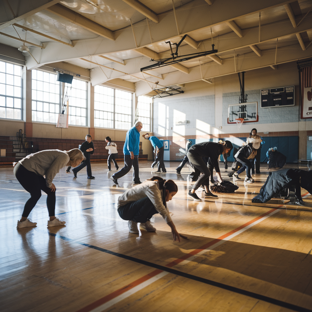 Campagne de sensibilisation aux séismes avec un exercice pratique.