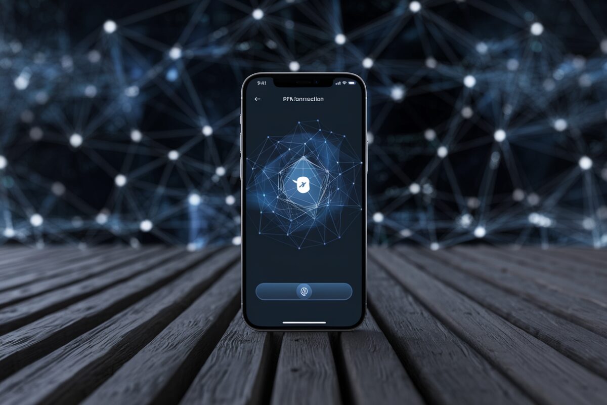 Découvrez pourquoi utiliser un VPN sur iPhone est essentiel pour votre sécurité et confidentialité en ligne iPhone avec application VPN active