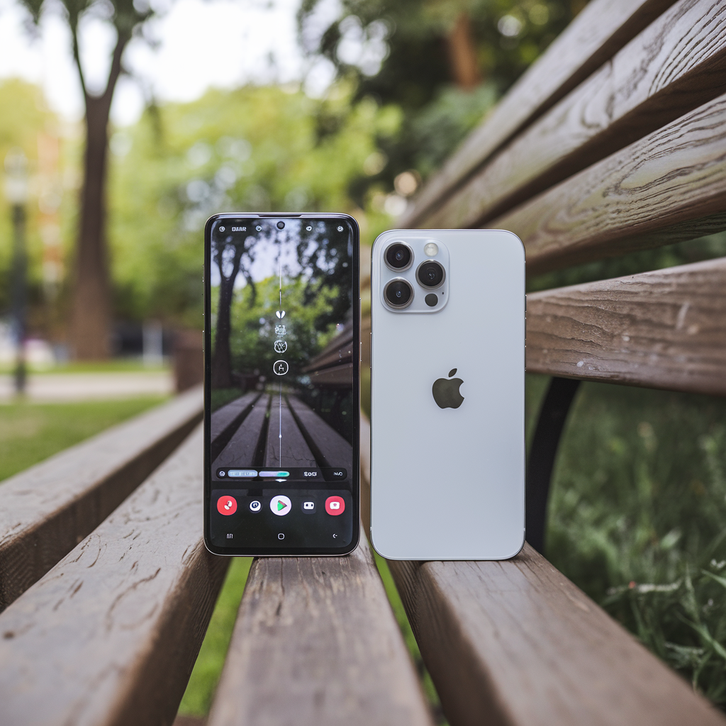 Comparaison enregistrement vidéo log Samsung Galaxy S26 et iPhone 15