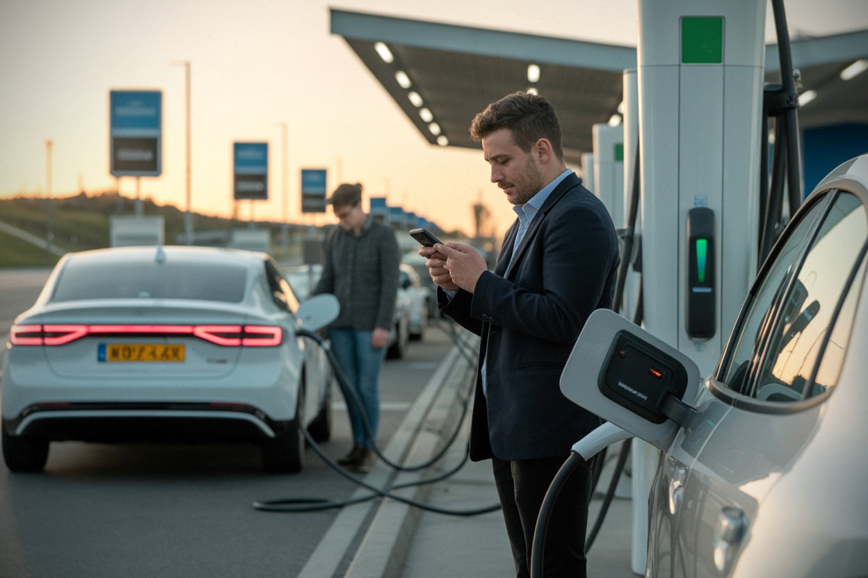 Bornes rapides Ionity Tesla et TotalEnergies sur autoroute
