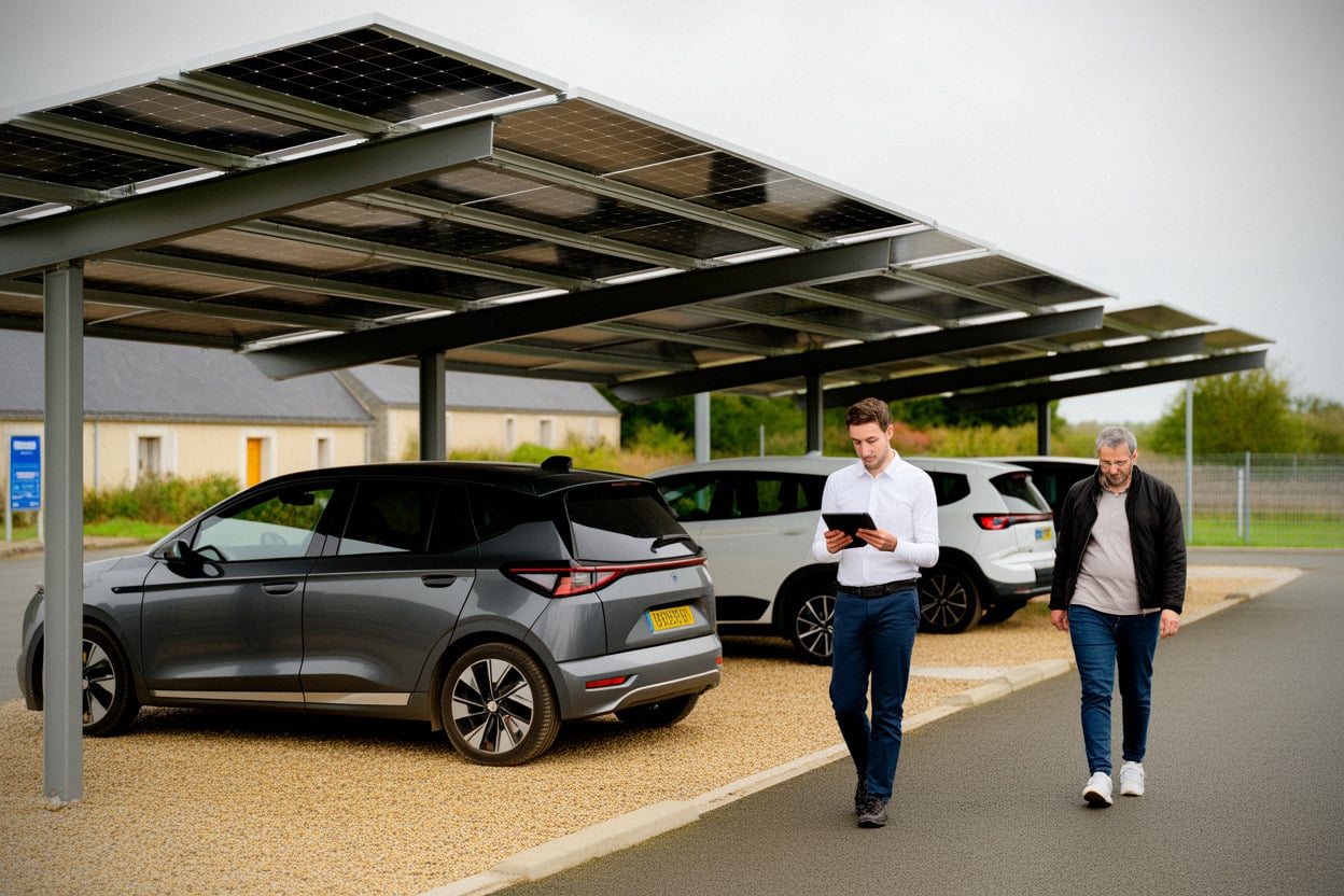 616b25fcb7237c7f 10 km, 20 km, à Cléguérec le partage solaire s'étend dans le Morbihan, ce qui change pour l'énergie locale en Bretagne