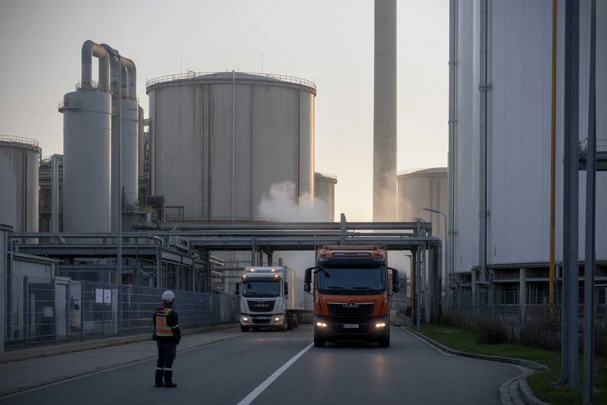 Site industriel belge consommant du gaz avec régime fiscal réduit