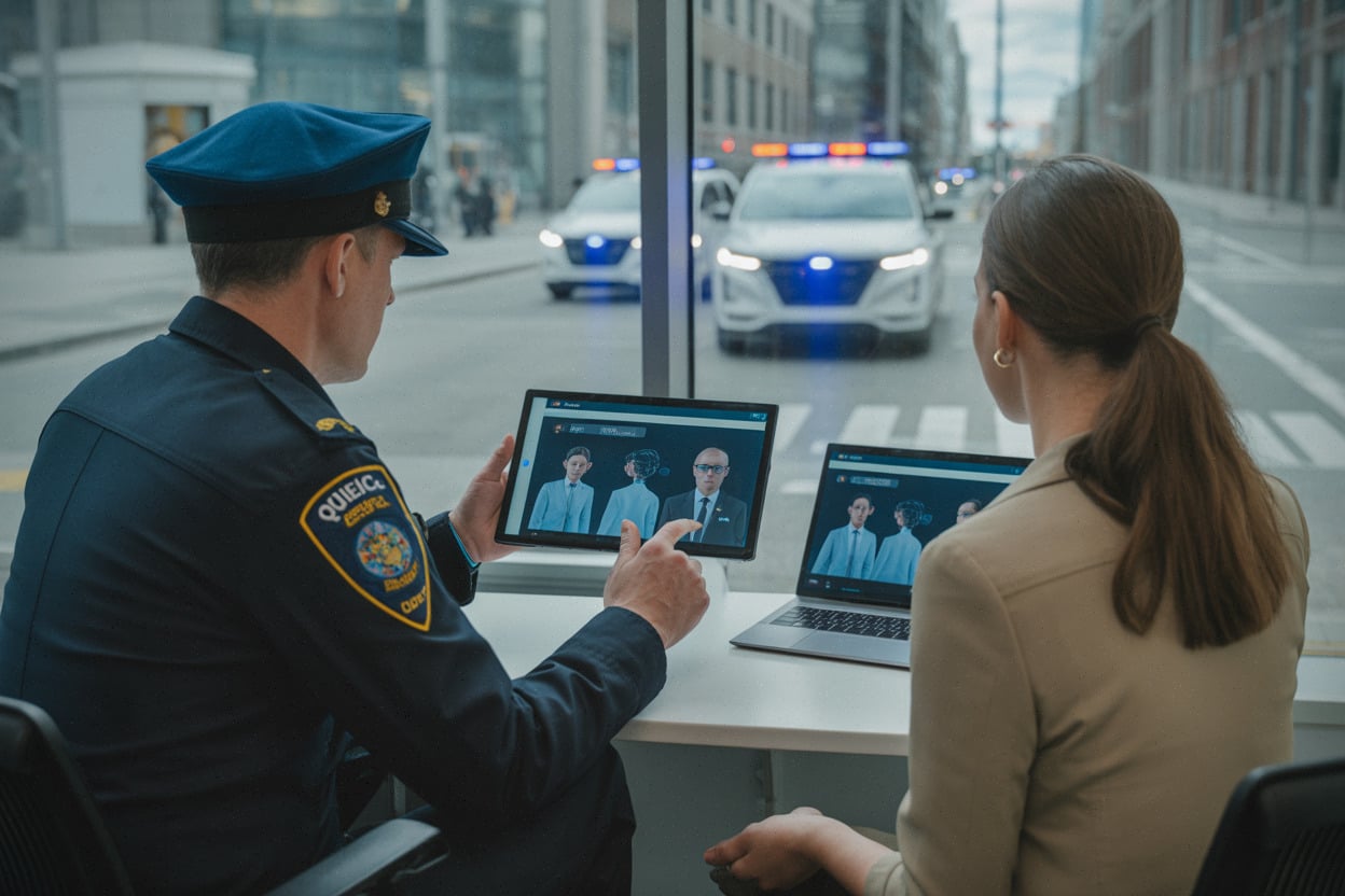 23034b729bb4cbef En 2026, au moins huit corps policiers du Québec, images IA sur les réseaux sociaux, ce qui inquiète citoyens et experts