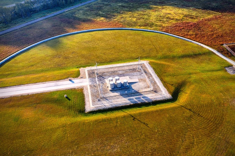 Site de stockage de gaz européen avant la saison hivernale