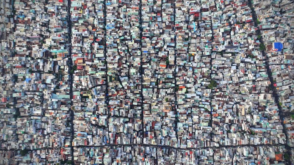 Logements sociaux près d’une zone industrielle au Vietnam