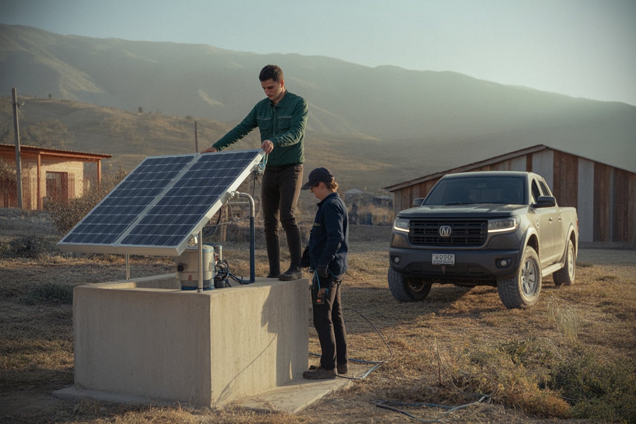 ec24712d80bf9e56 Dans la Békaa, un puits solaire inauguré à Chmestar, ce qui change pour l'eau potable face aux coupures électriques