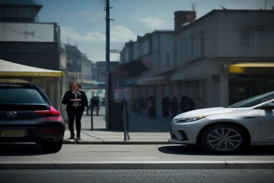 Voitures électriques compactes en recharge dans une zone urbaine française