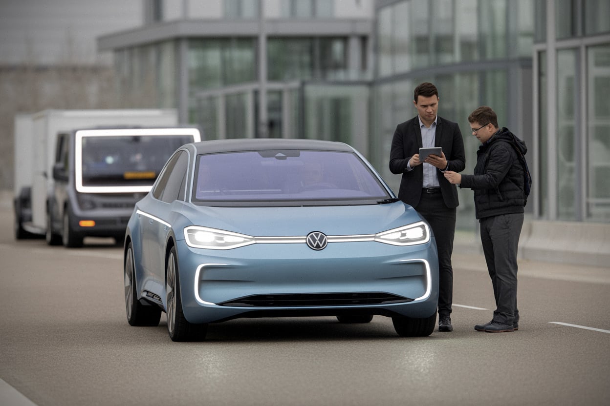 095051bf6023d8e0 Trois records, aérodynamique de référence, technologie MEB+ proche de la série, ce concept Volkswagen surprend les experts