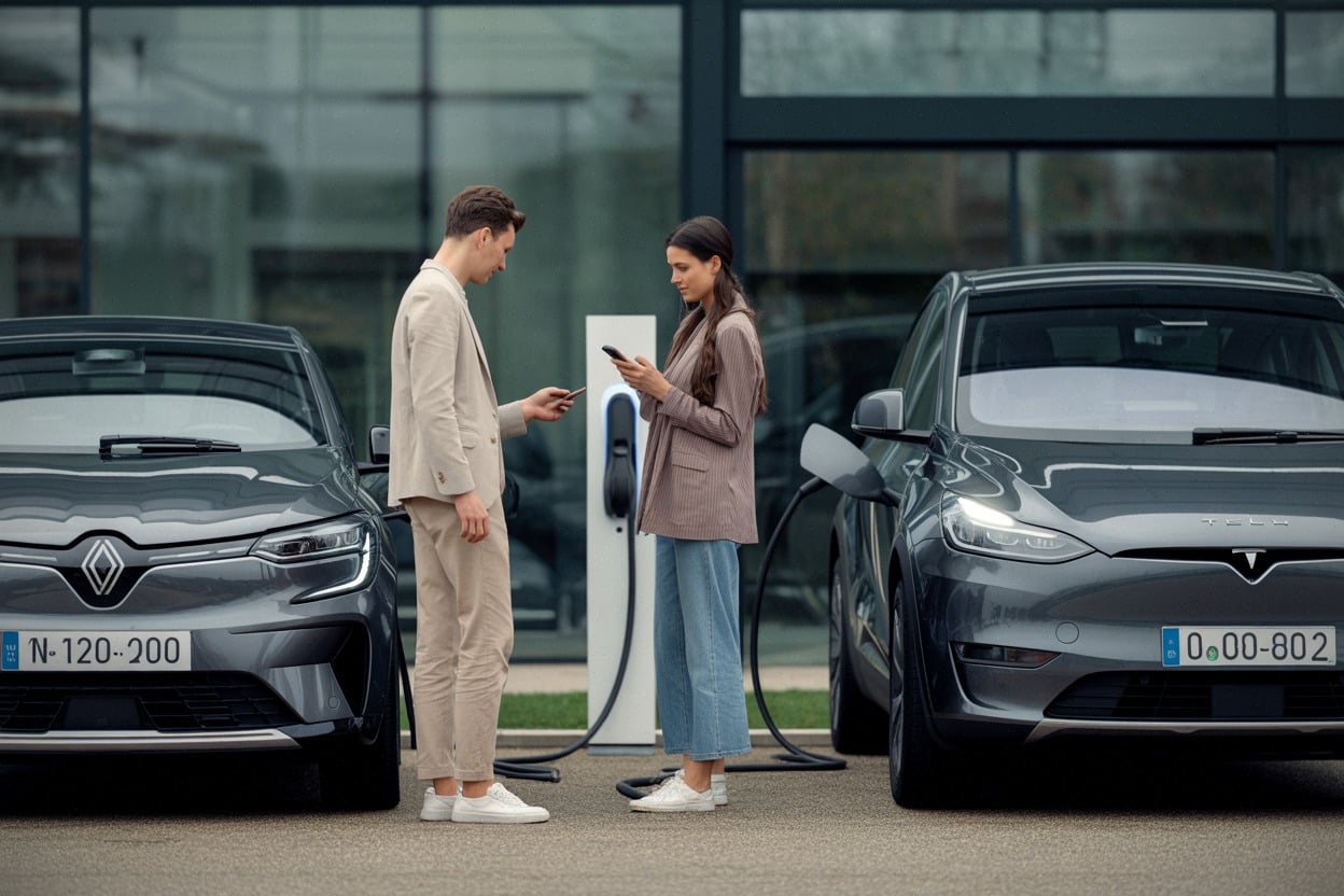 5a3904d62fba1ea5 Renault et Tesla dominent l'électrique en août 2026 avec un tiers des ventes en France