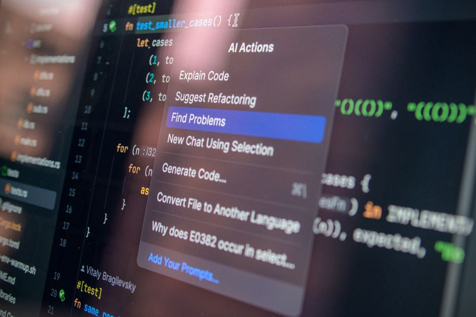 Développeurs analysant du code avec un assistant IA autonome