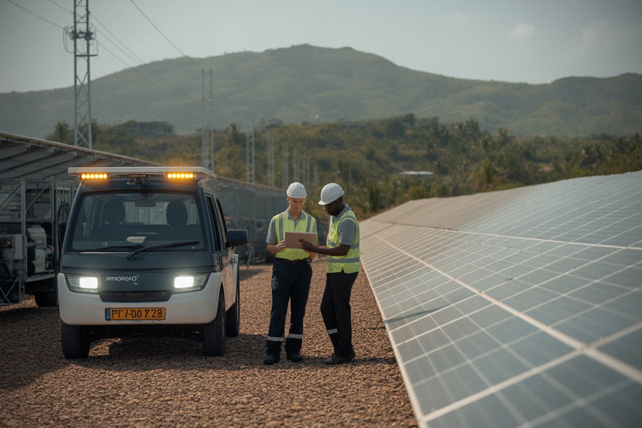b80ba4361ac61a91 3 centrales solaires, 20 MW, stockage et lignes électriques, ce que les Comores veulent changer face au diesel
